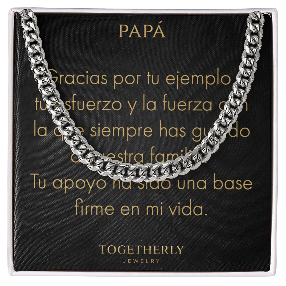 Cadena de Eslabones Cubanos-Papá
