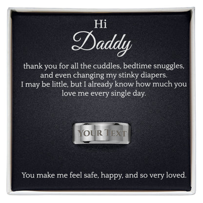 Men's ring - Hi Daddy!