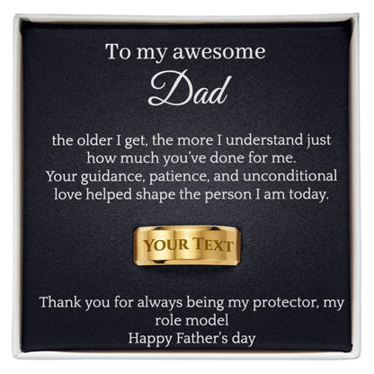 Men's Ring - My awesome dad
