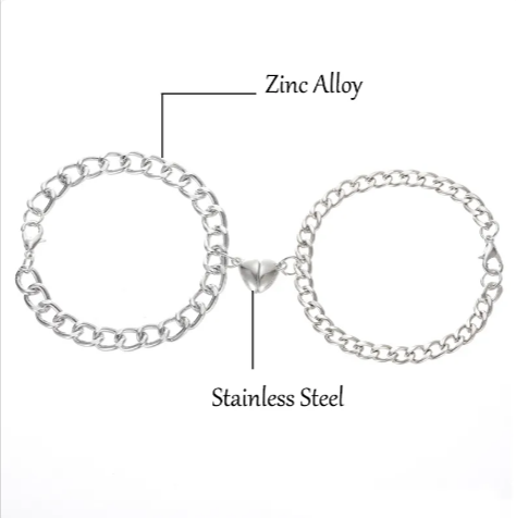 Pulsera magnética de pareja Corazón