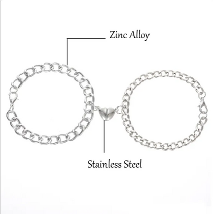 Pulsera magnética de pareja Corazón